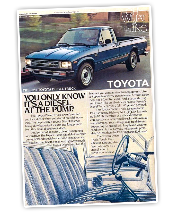 1982 Toyota Pickup Diesel Ad2