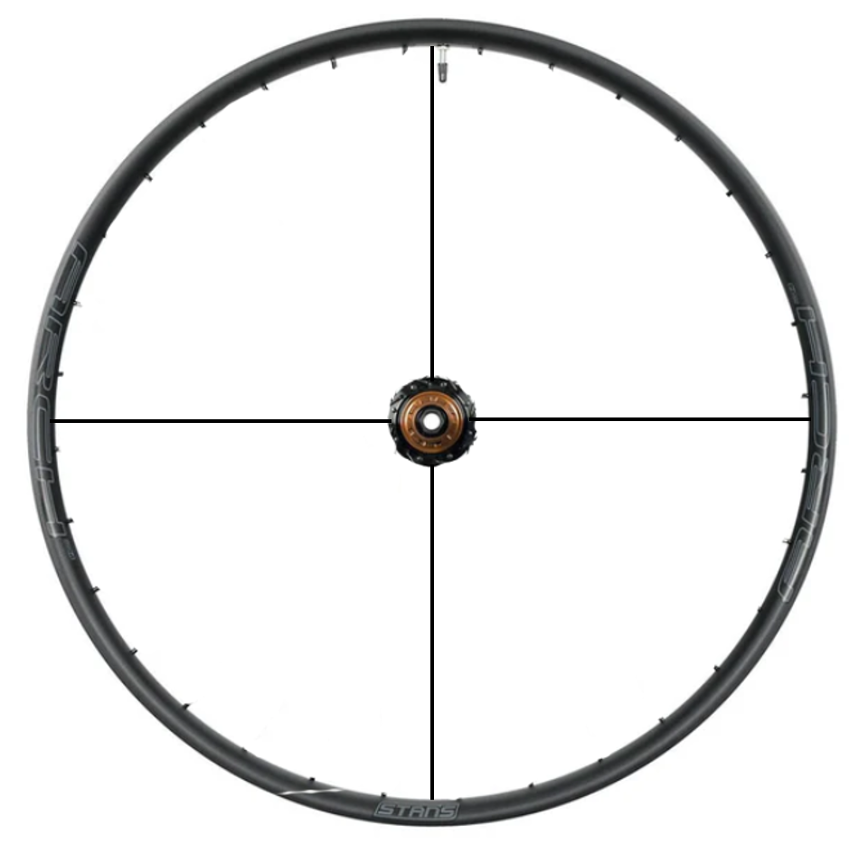 Bicycle Wheel 4 Spokes