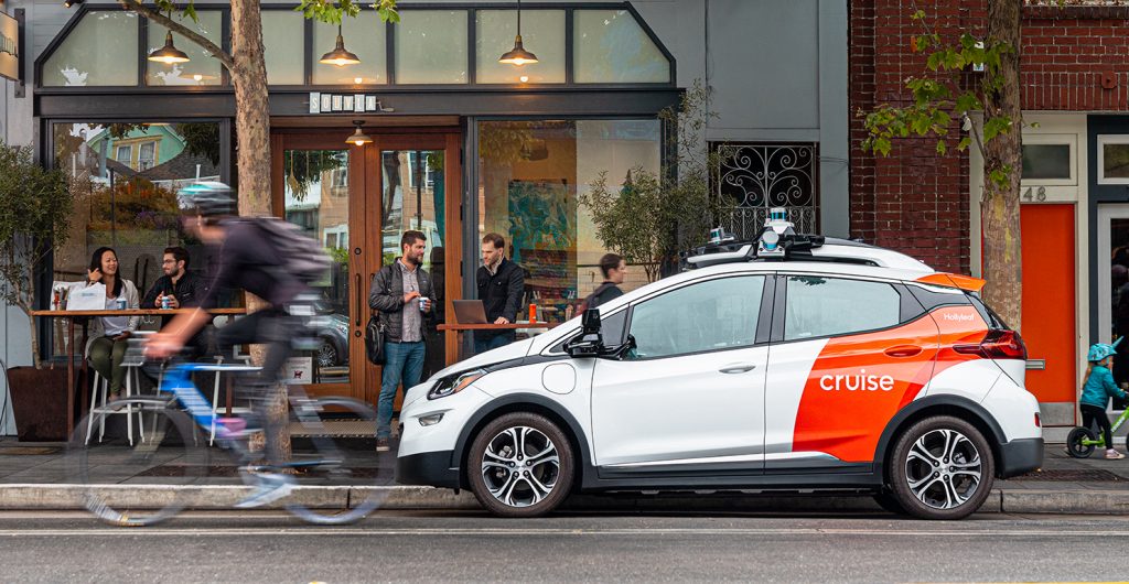 Cruise Car In Hayes Valley, San Francisco