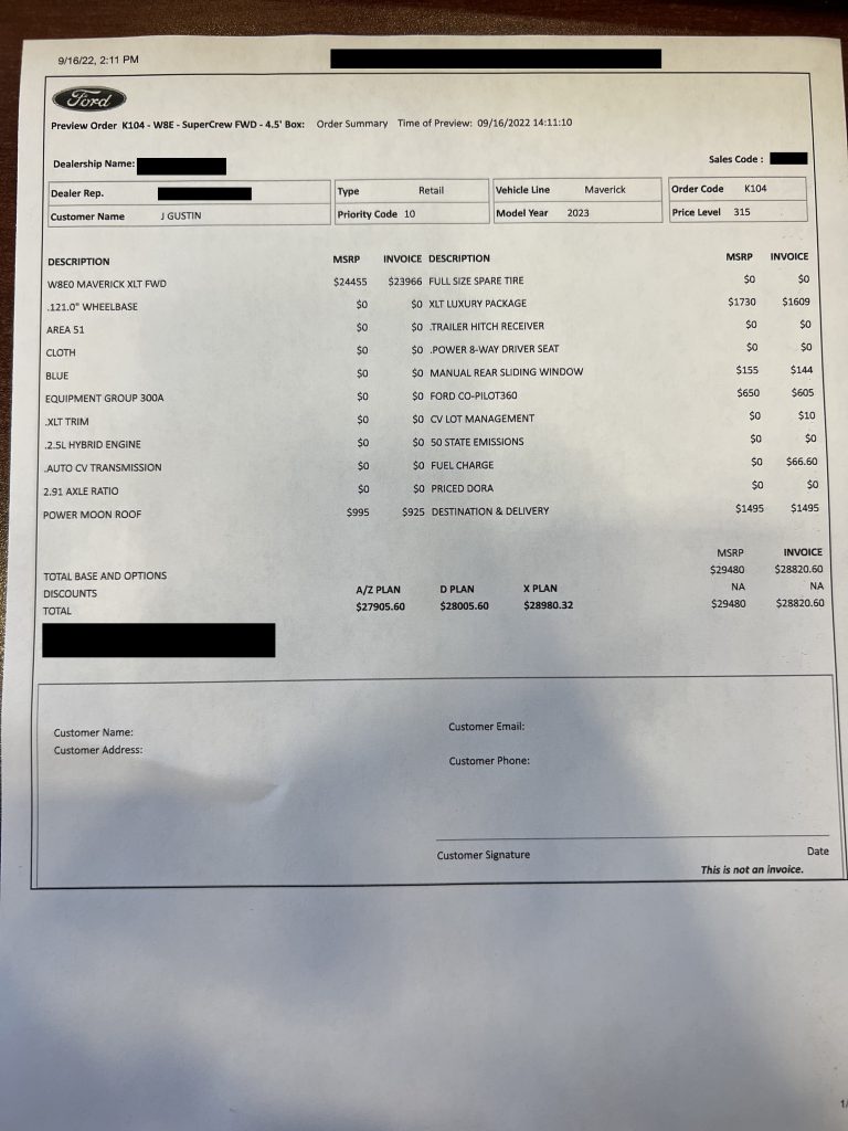 Dealer 1 Order Sheet Edited