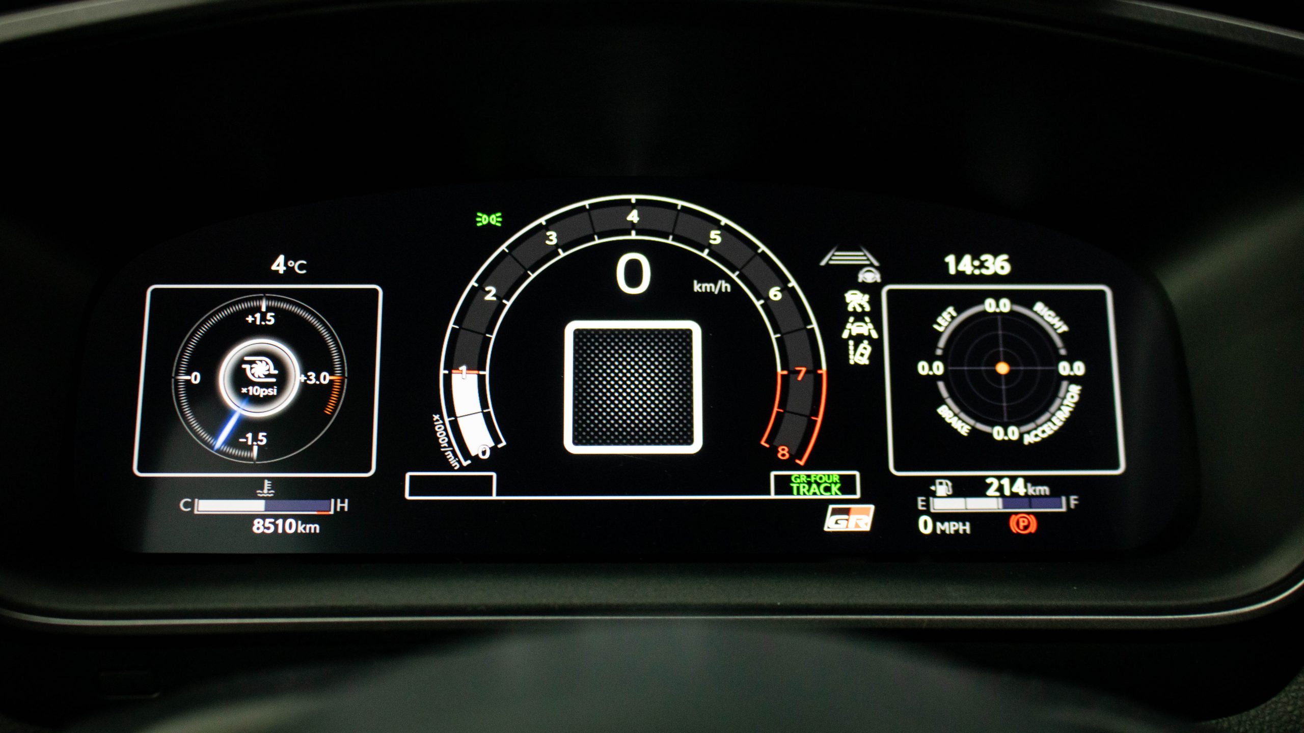 2023 Toyota GR Corolla Circuit Edition gauge cluster