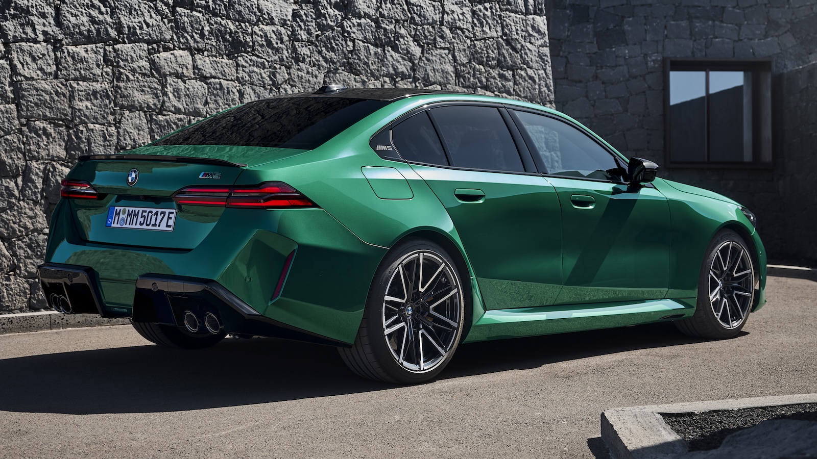 2025 BMW M5 rear three-quarters