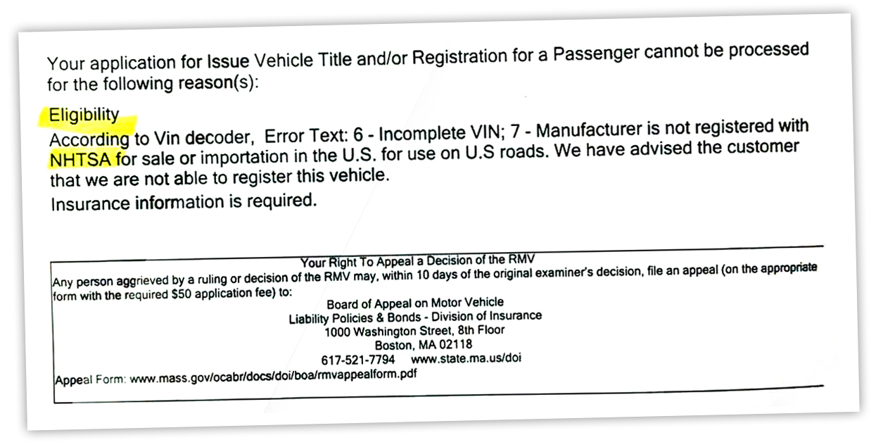 Rmv Letter