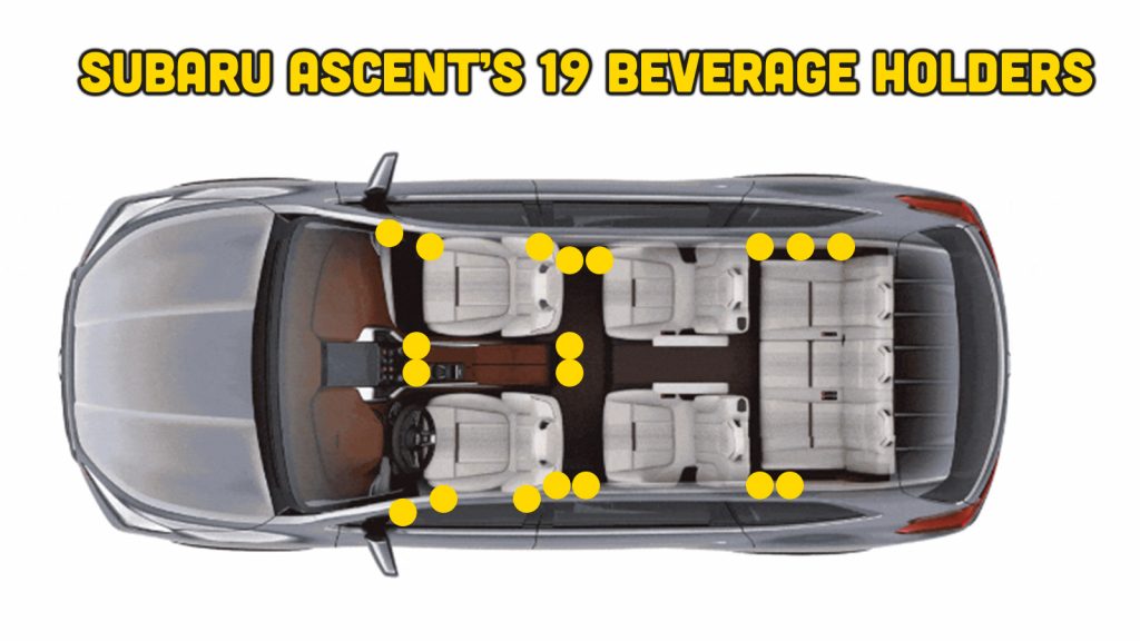 Subaru Ascent Beverage Holders 19