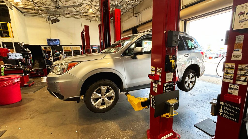 Subaru On Lift