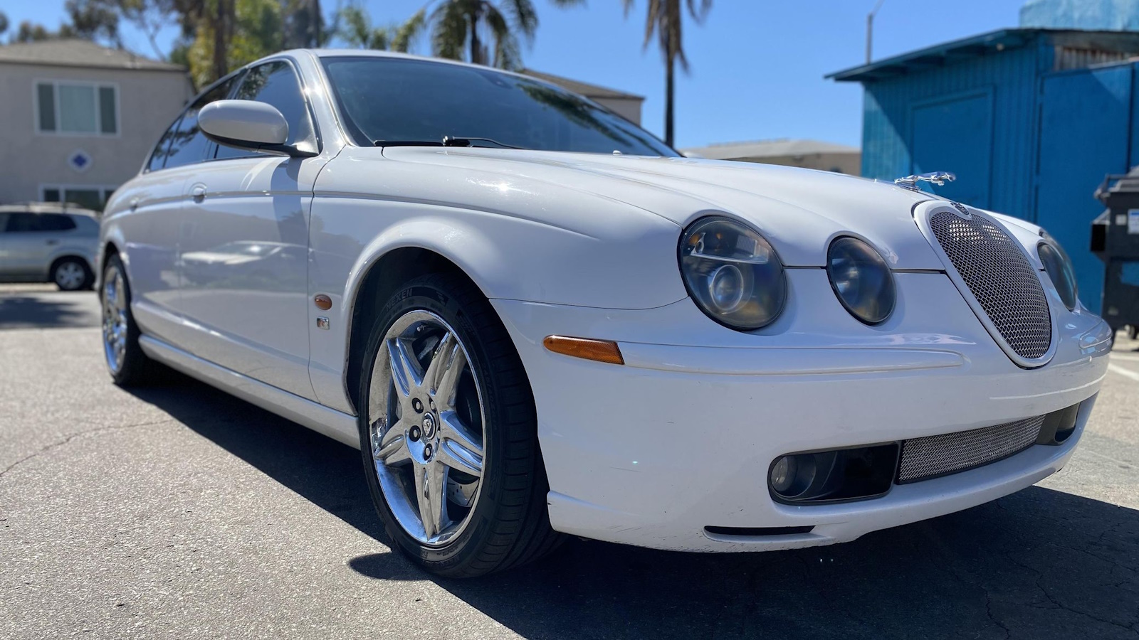 White 2003 Jaguar S Type R 1