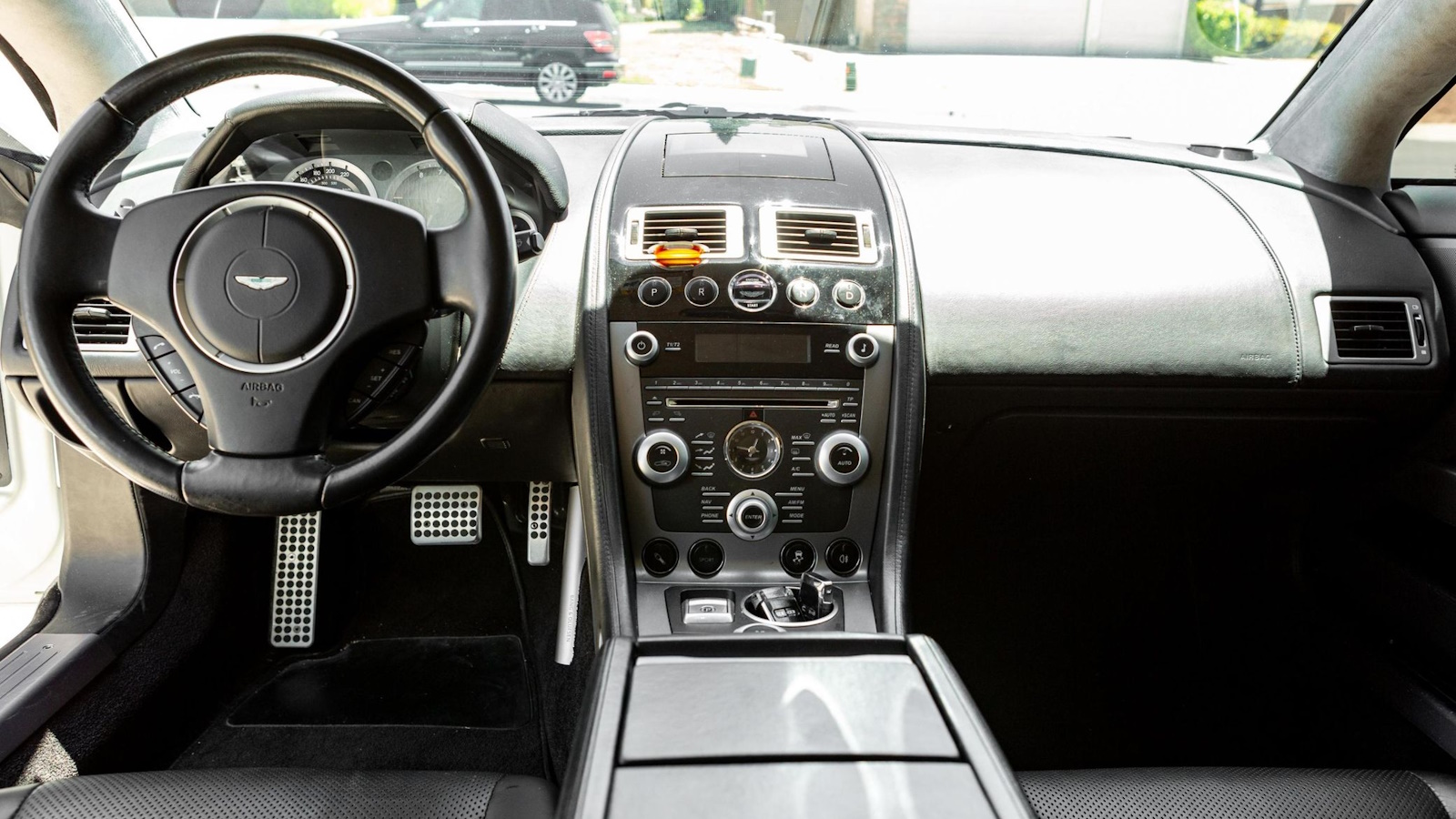 White Aston Martin Rapide Interior